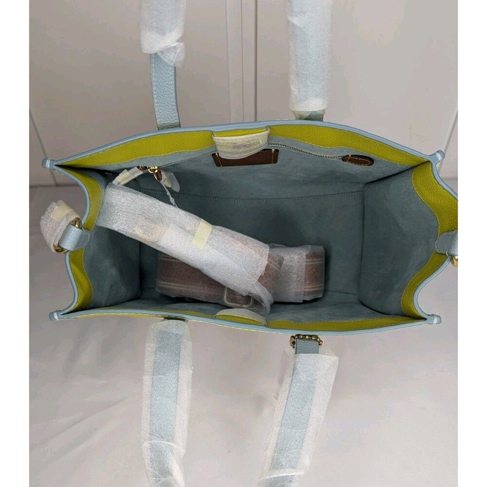 Coach Field tote 30, Colorblock with coach badge, Chalk Multi, NWT - Picture 8 of 10